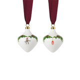 Stjerne Riflet Jul ornamenter 2 stk. fra Royal Copenhagen - 1 - Jacobsen Plus