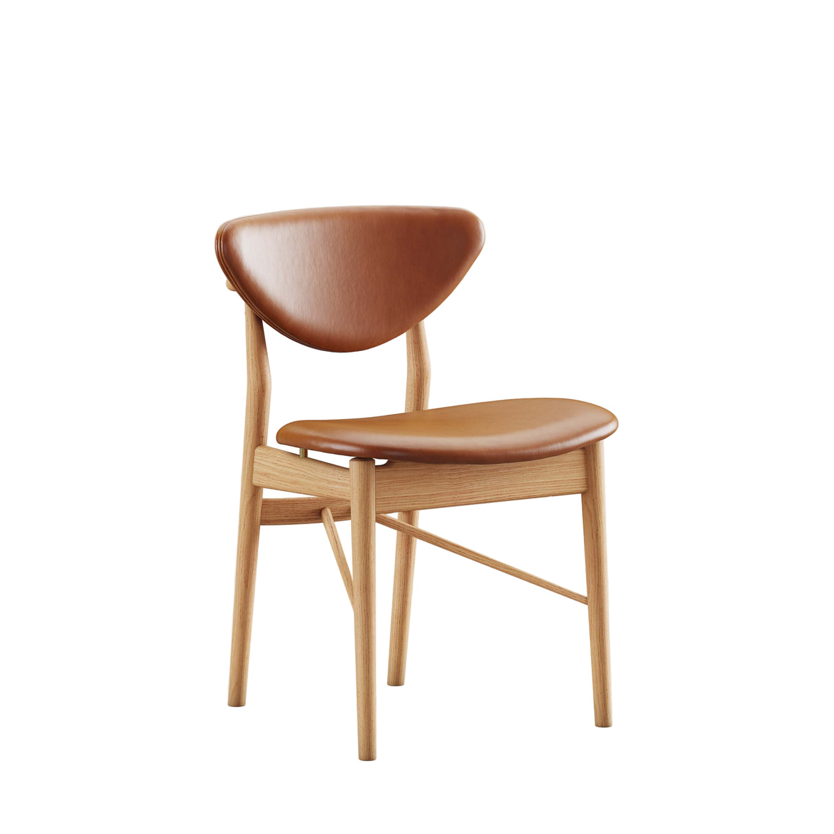 108 Chair, eg olie af Finn Juhl - Elegance læder (valnød) - Jacobsen Plus