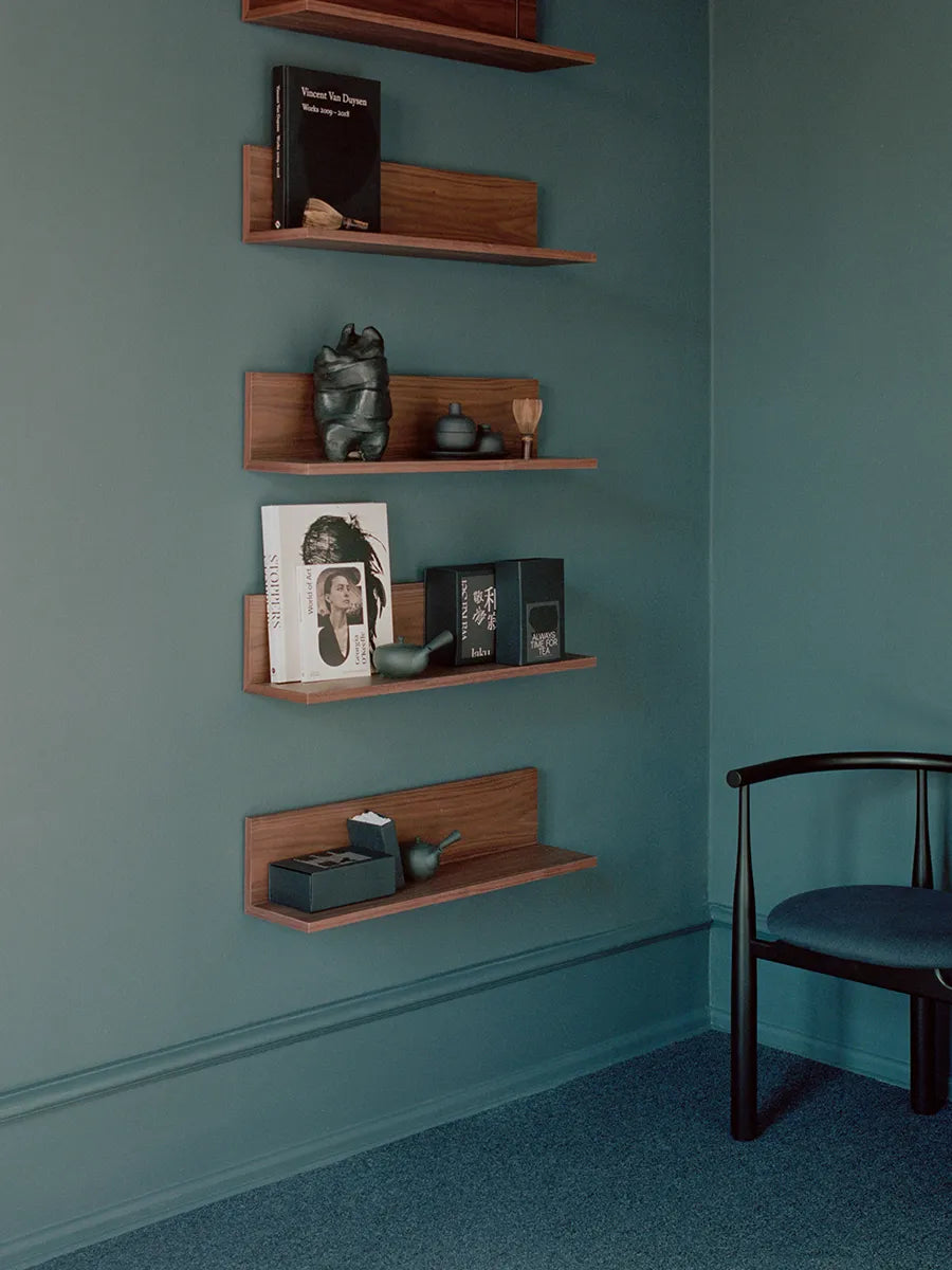 Tana Wall Shelf, black stained oak fra New Works