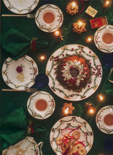 Stjerne Riflet Jul dug grøn fra Royal Copenhagen