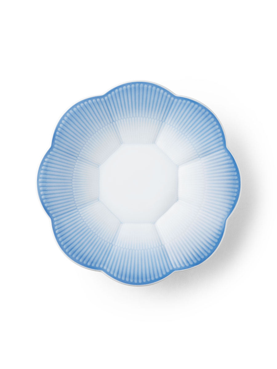 Royal Copenhagen Iris, Skål med blomsterkant, Blå