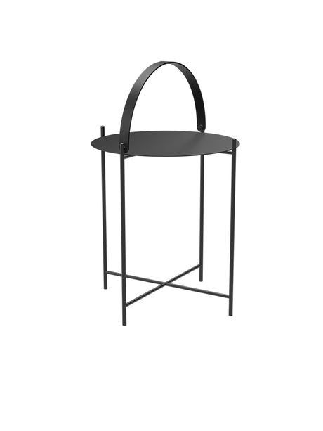 Edge Tray Table, Ø 46 cm fra Houe - Black - Jacobsen Plus