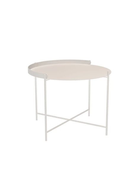 Edge Tray Table, Ø 62 cm fra Houe - Muted White - Jacobsen Plus