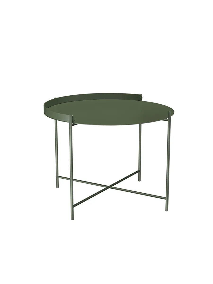 Edge Tray Table, Ø 62 cm fra Houe - Olive Green - Jacobsen Plus