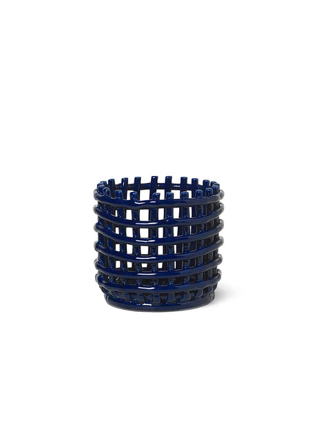 Ceramic Basket, small fra Ferm Living - Blue - Jacobsen Plus