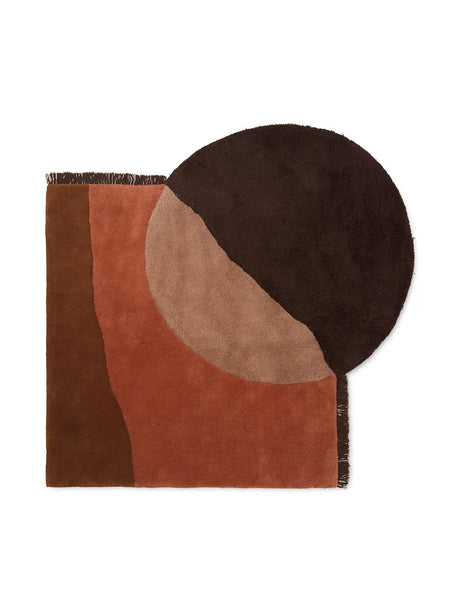 View Tufted Rug fra Ferm Living - Red brown - Jacobsen Plus