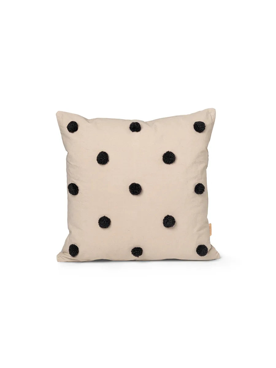 Dot Tufted pude fra Ferm Living - Sand-black - Jacobsen Plus