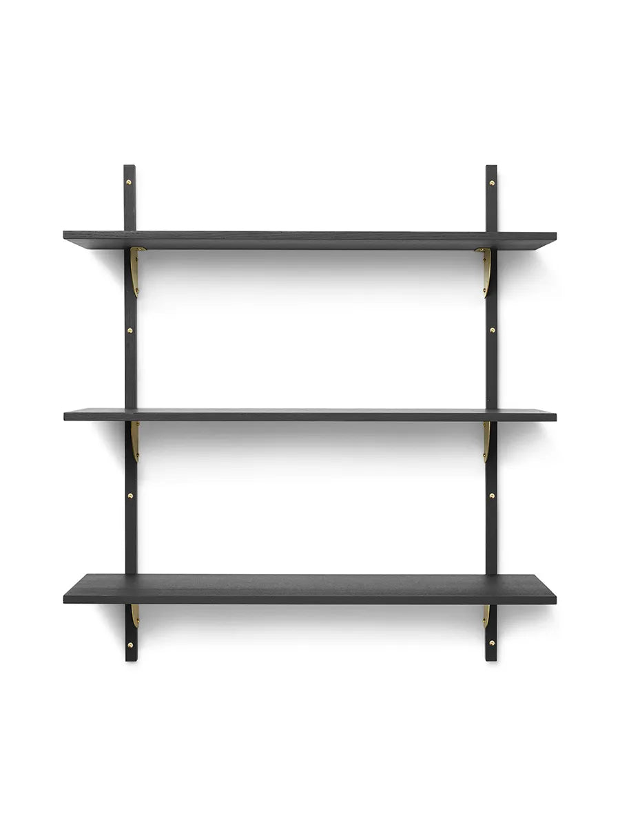 Sector Shelf T/W fra Ferm Living - Sort ask m-messing - Jacobsen Plus