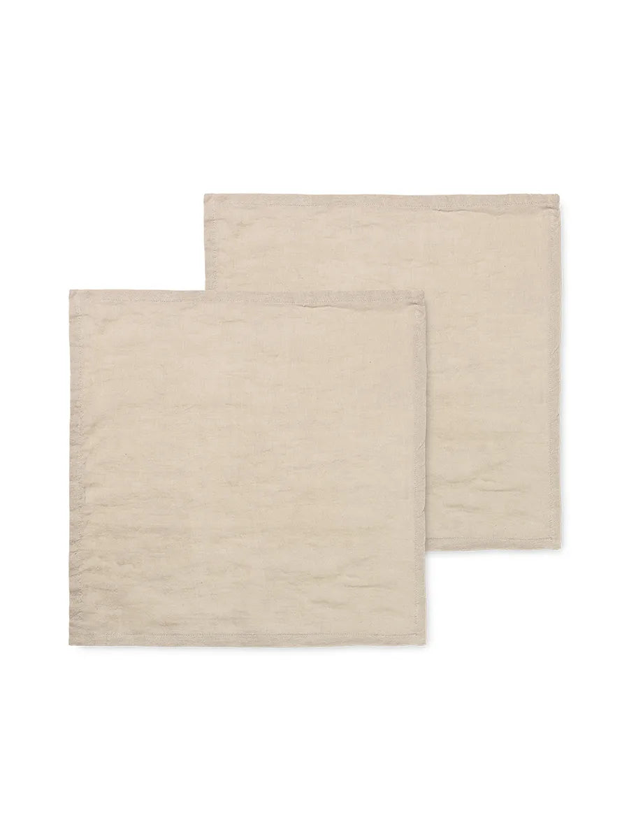 Linen Napkins, 2 stk fra Ferm Living - Natural - Jacobsen Plus