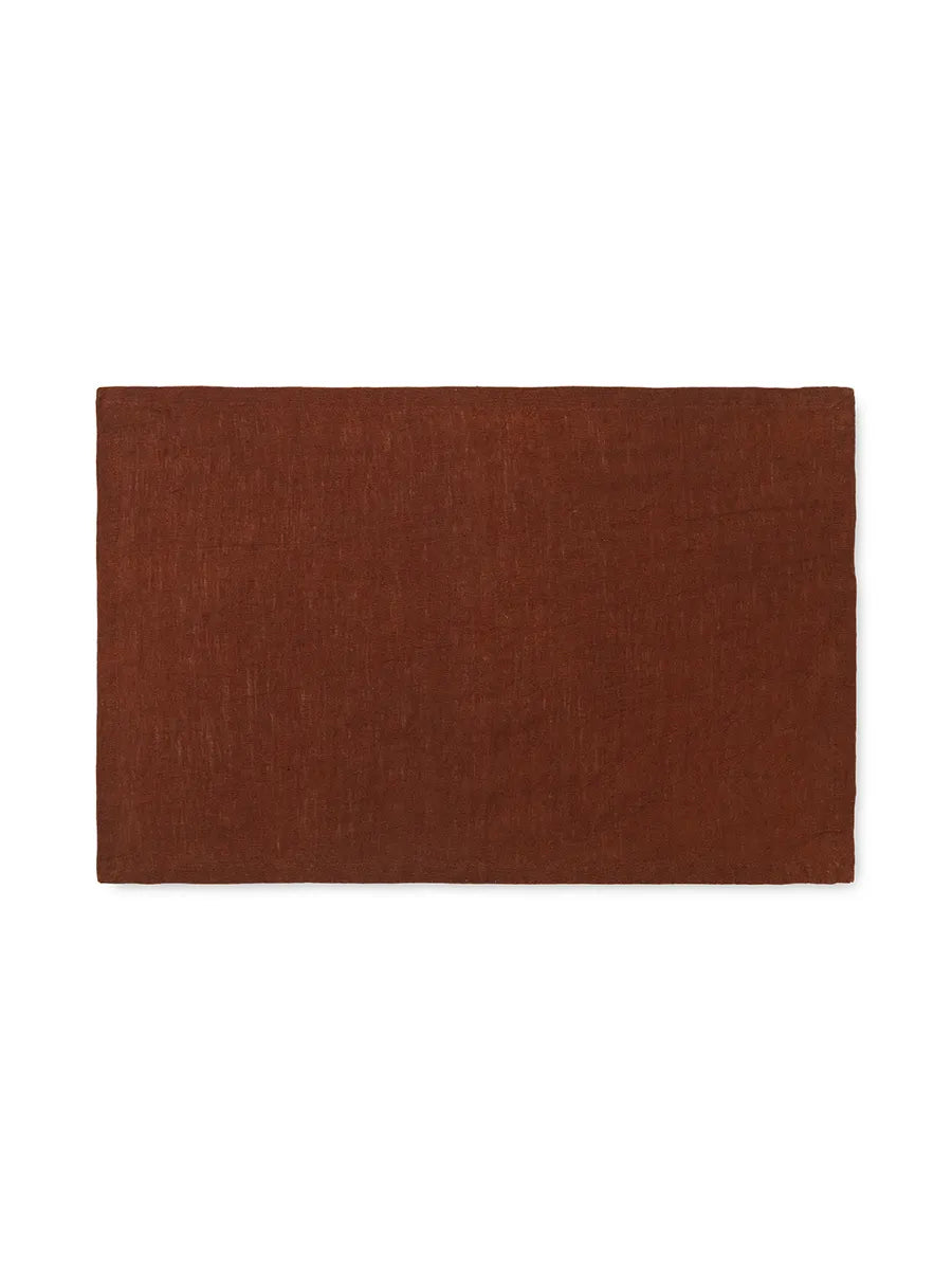 Linen Placemat, 2 stk. fra Ferm Living - Cinnamon - Jacobsen Plus