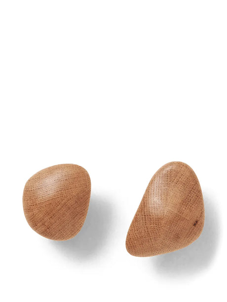 Cairn Hooks, sæt á 2 stk. fra Ferm Living - Dark brown - Jacobsen Plus