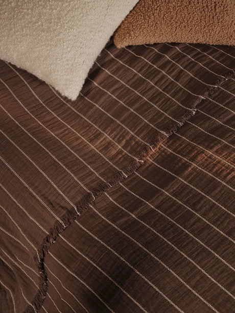 Aires Bedspread, double fra Ferm Living - Stone - Jacobsen Plus