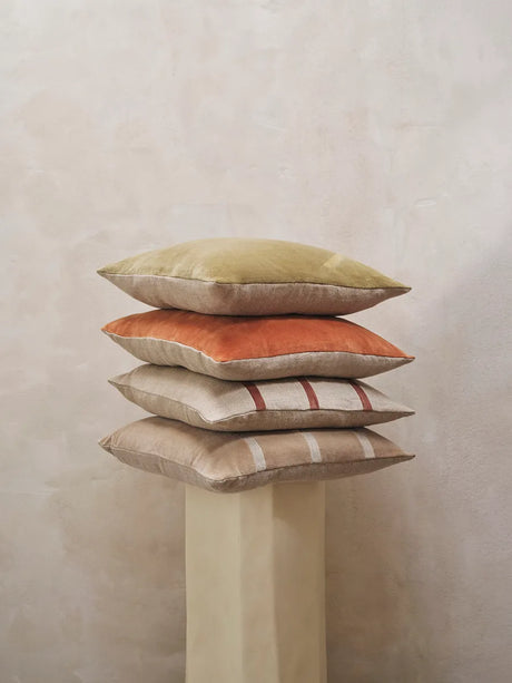 Senti Stripe Cushion fra Ferm Living - Carob Brown - Jacobsen Plus