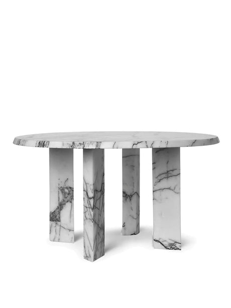 Taula Coffee Table fra Ferm Living - White - Charcoal - Jacobsen Plus