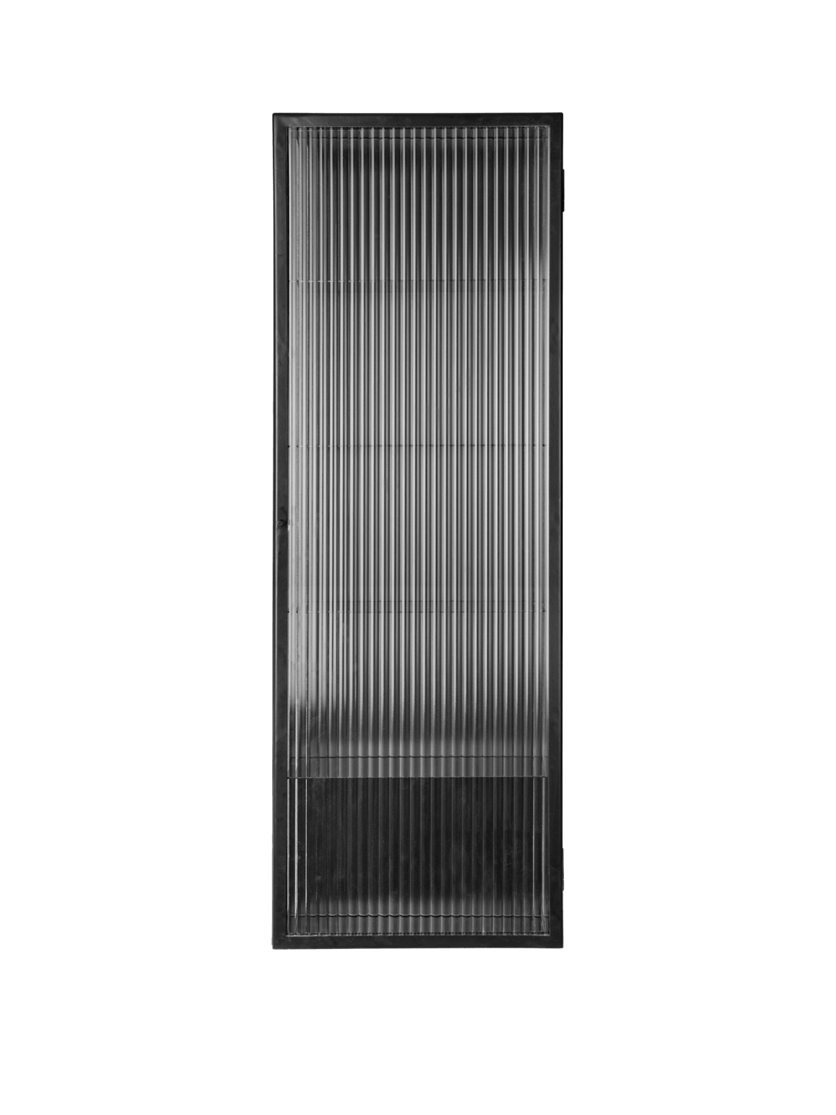Haze Wall Cabinet, reeded glass 35x100 fra Ferm Living - Black - Jacobsen Plus