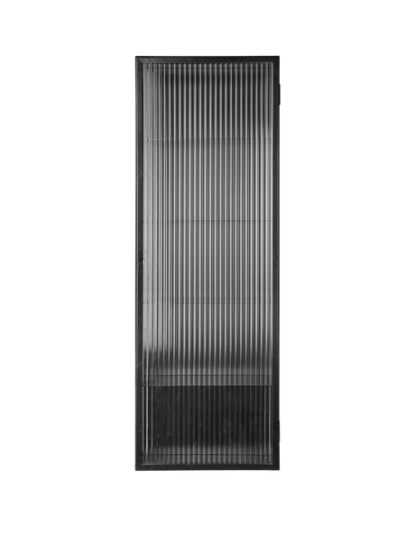 Haze Wall Cabinet, reeded glass 35x100 fra Ferm Living - Black - Jacobsen Plus