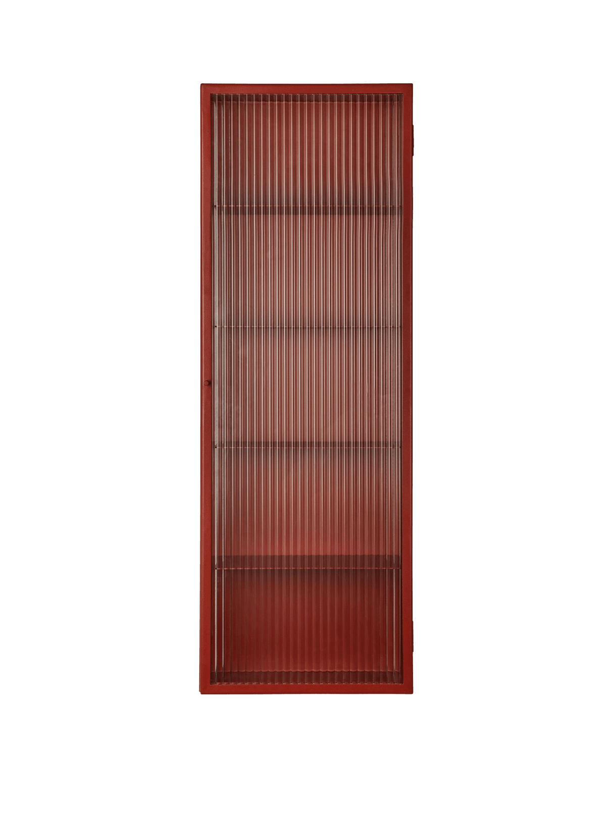 Haze Wall Cabinet, reeded glass 35x100 fra Ferm Living - Oxide Red - Jacobsen Plus