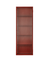 Haze Wall Cabinet, reeded glass 35x100 fra Ferm Living - Oxide Red - Jacobsen Plus