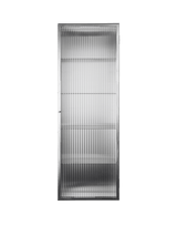 Haze Wall Cabinet, reeded glass 35x100 fra Ferm Living - Stainless Steel - Jacobsen Plus