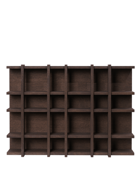 Tilem reol, 6 x 4 fra Ferm Living - Dark Stained Oak - Jacobsen Plus