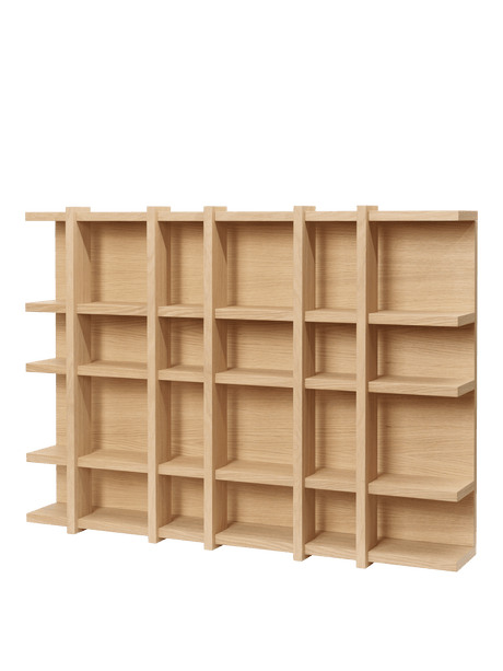 Tilem reol, 6 x 4 fra Ferm Living - Natural Oak - Jacobsen Plus