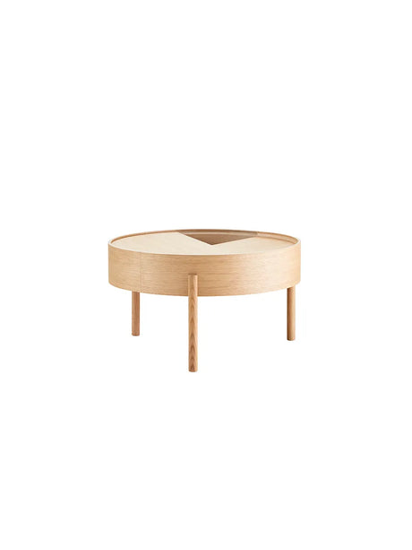 Arc Coffee Table, Ø 66 cm fra Woud - White pigmented oak - Jacobsen Plus