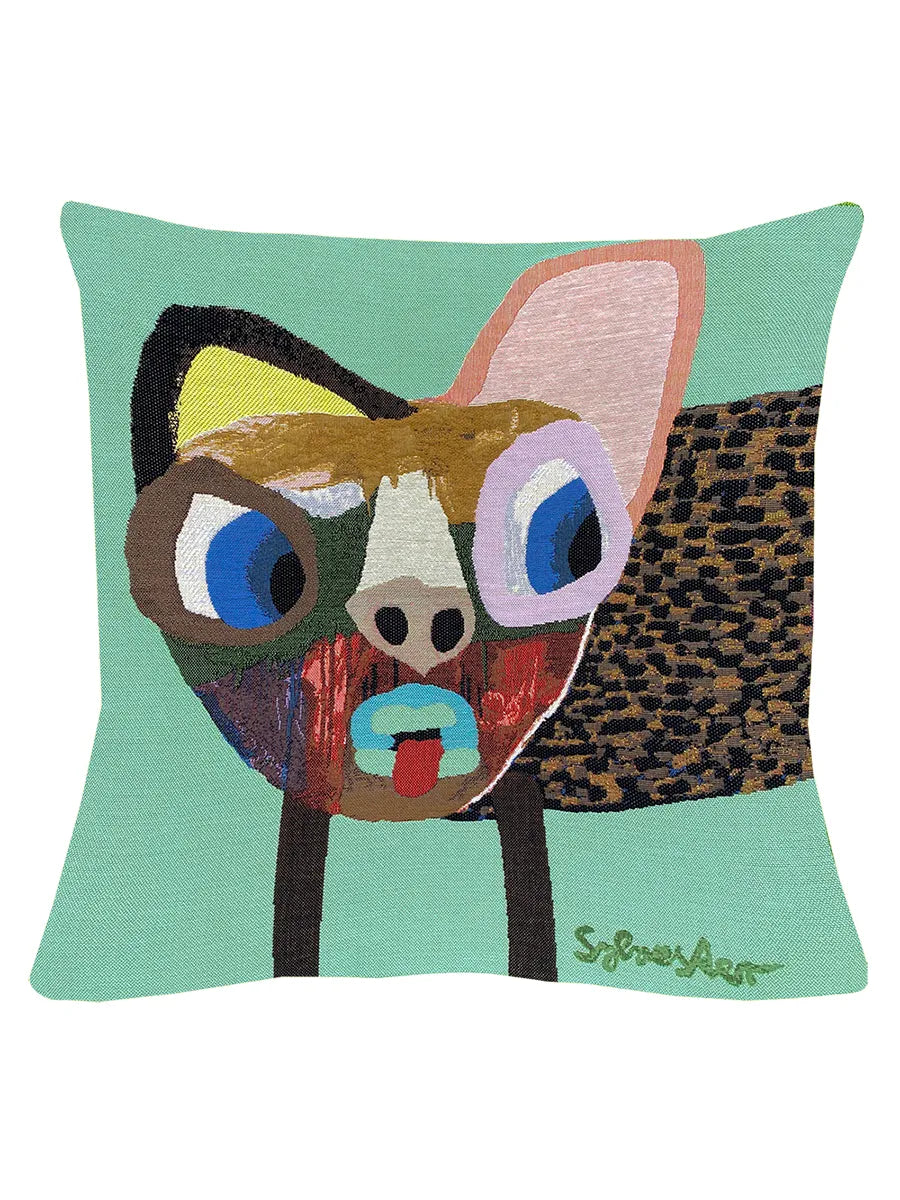 Sylvester Småplettet Hund pude fra Poulin Design