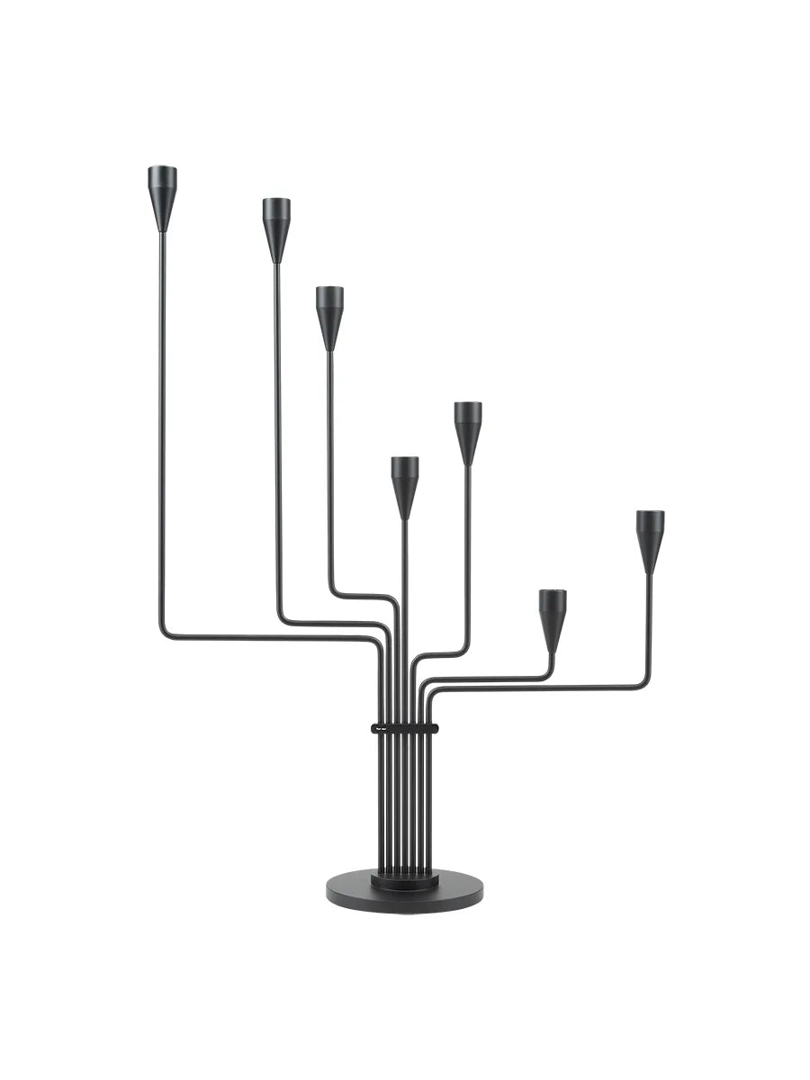 Karlsvognen Table Lysestage, sort fra Piet Hein