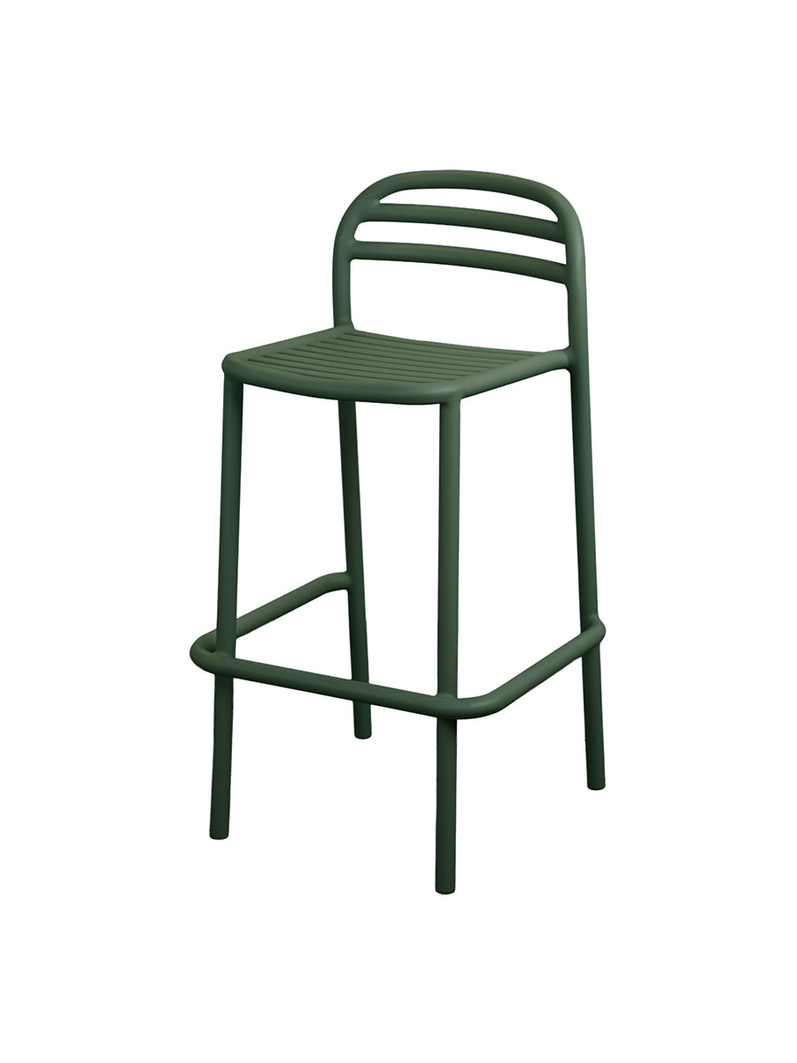 Bliss Udendørs Barstol fra Cane-line - Dark green - Jacobsen Plus