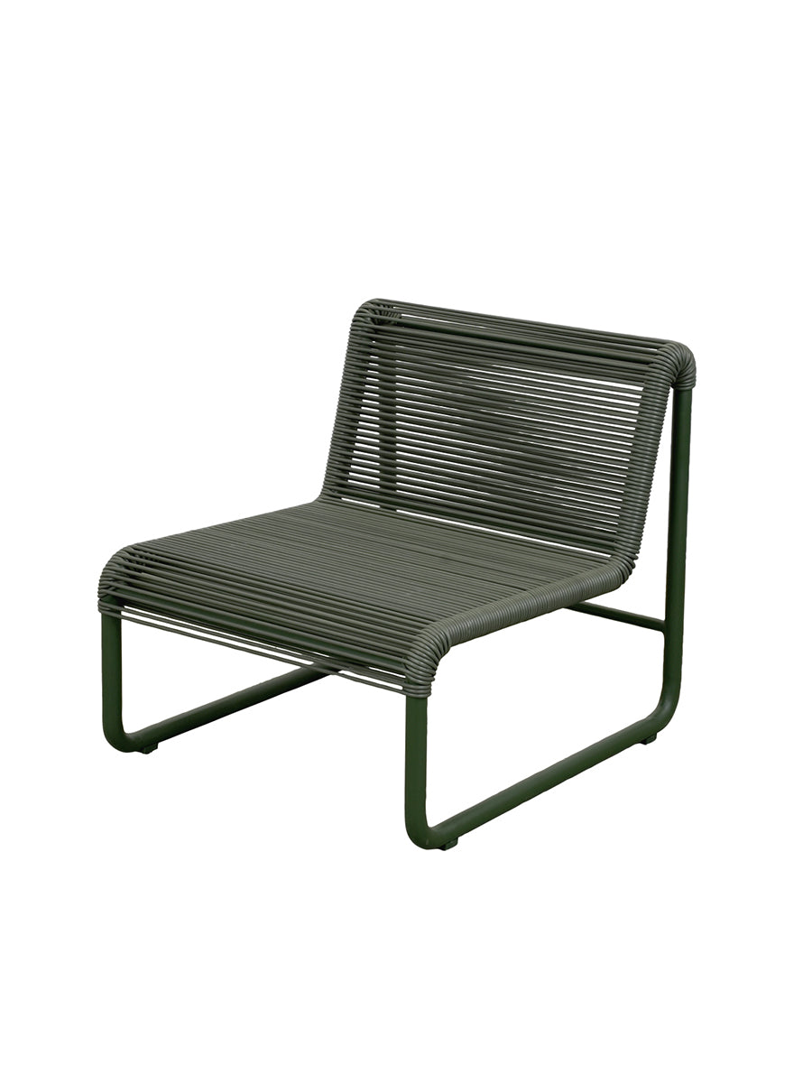 Al Dente Udendørs Loungestol fra Cane-line - Dark green - Jacobsen Plus