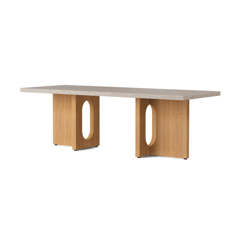 Androgyne Lounge Table, Kunis Breccia / Wood fra Audo Copenhagen
