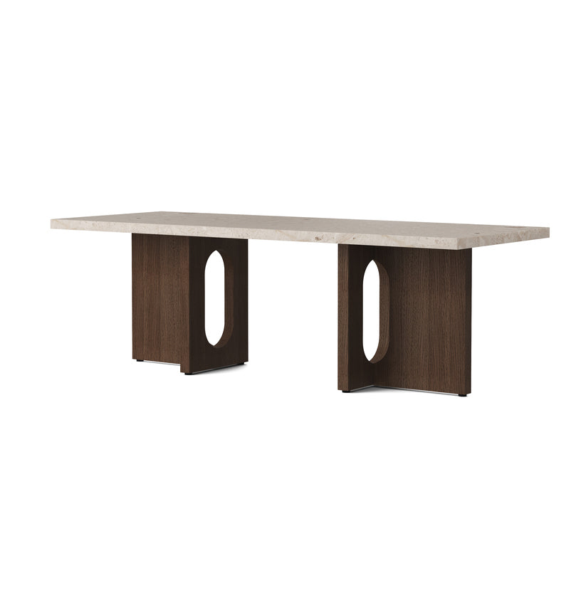 Androgyne Lounge Table, Kunis Breccia / Wood fra Audo Copenhagen