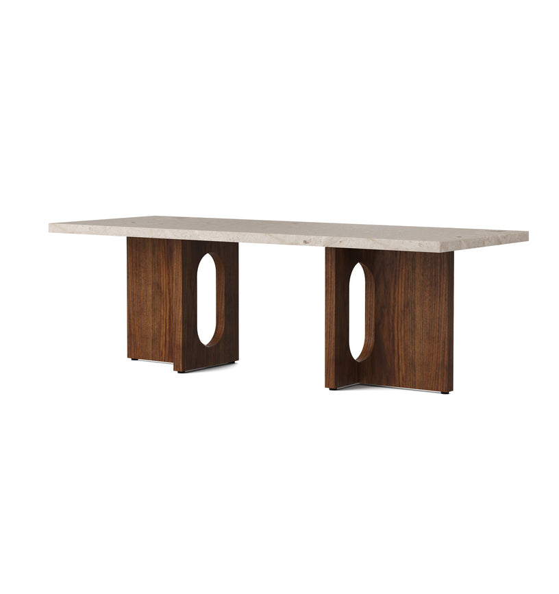 Androgyne Lounge Table, Kunis Breccia / Wood fra Audo Copenhagen