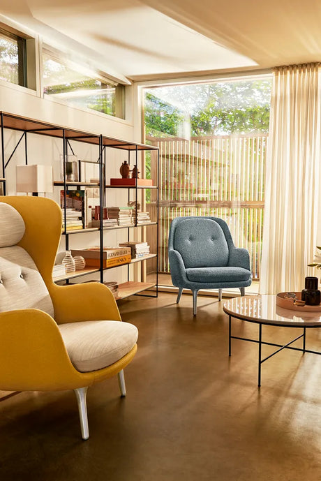 Ro Lænestol fra Fritz Hansen - Christianshavn / Aluminium - Jacobsen Plus