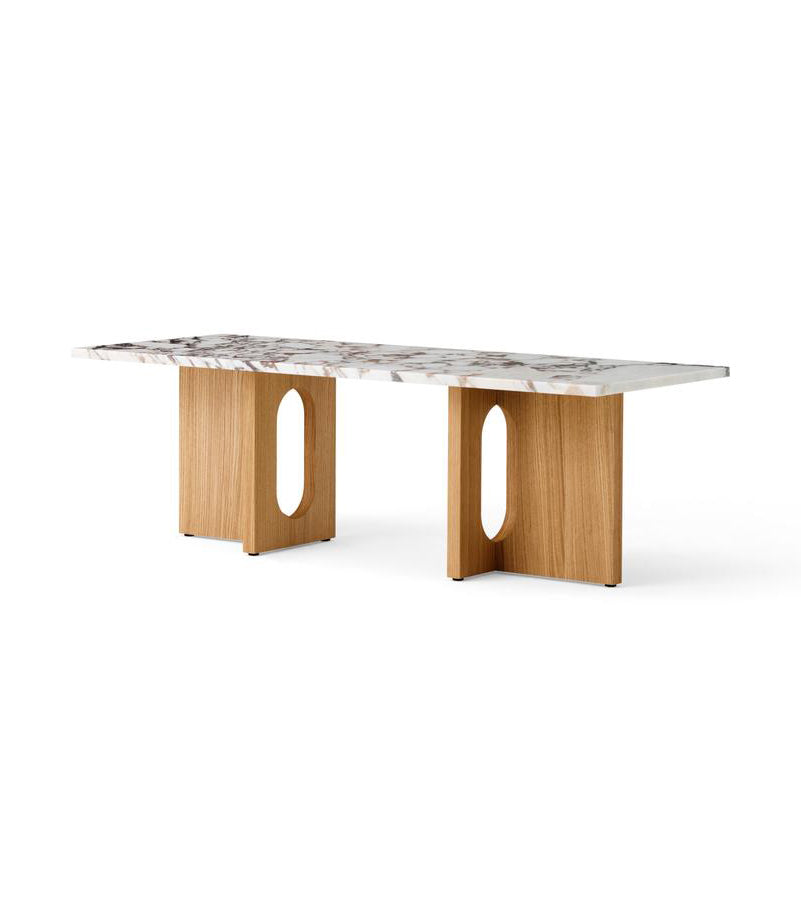 Androgyne Lounge Table, Calacatta Viola / Wood fra Audo Copenhagen