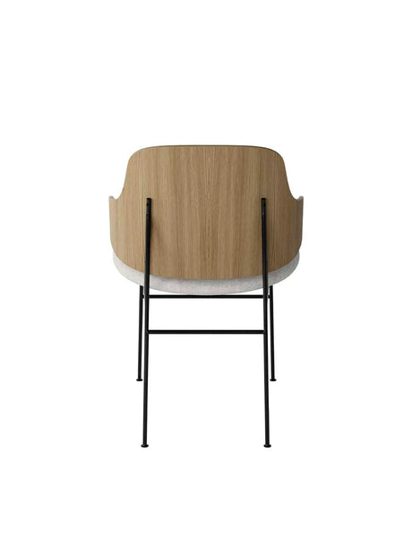 The Penguin Dining Chair, polstret fra Audo Copenhagen - Walnut / Re-wool 218 - Jacobsen Plus