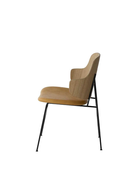 The Penguin Dining Chair, Læder fra Audo Copenhagen - Walnut / Dakar 0250 - Jacobsen Plus