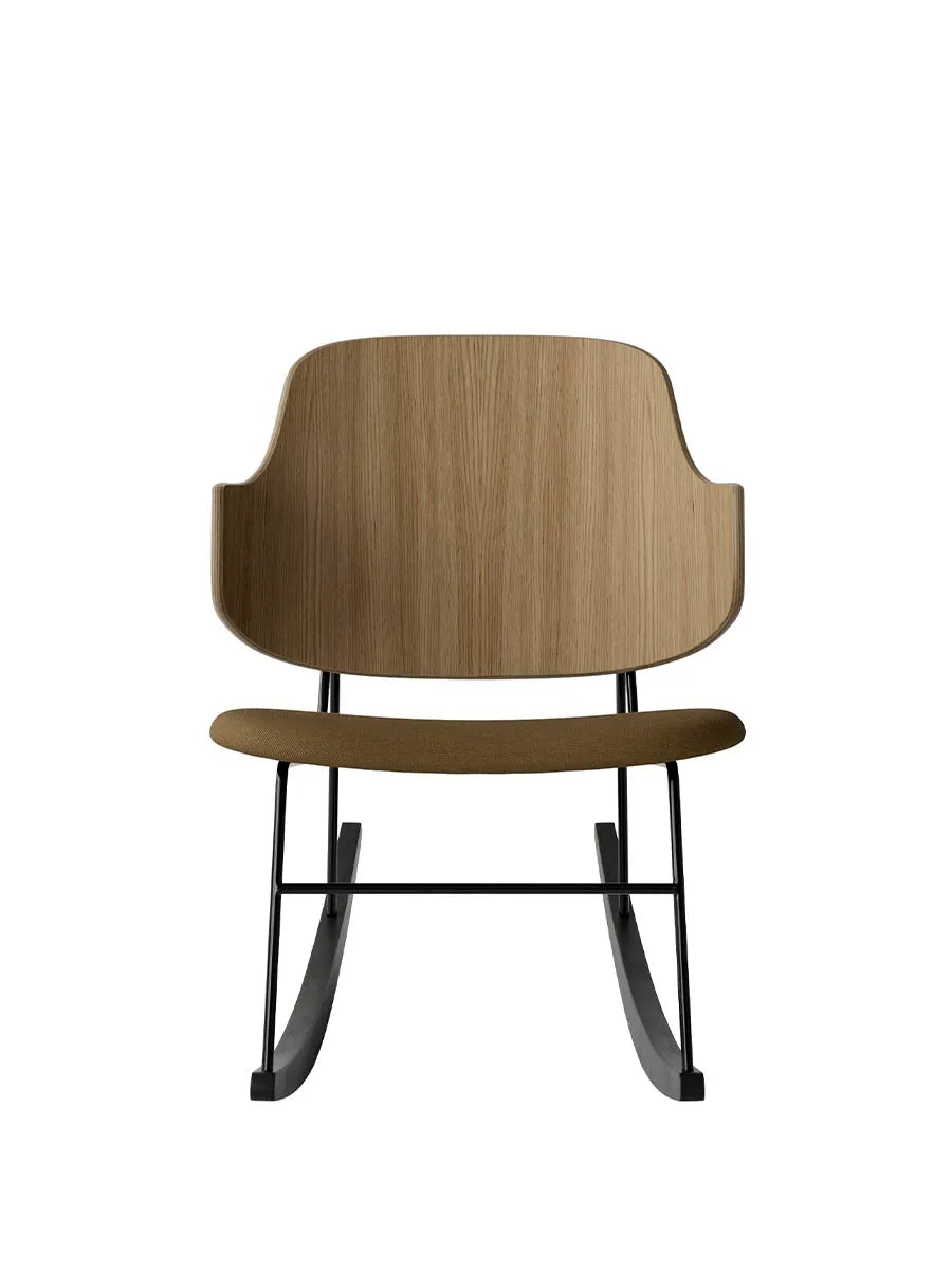 The Penguin Rocking Chair, Polstret fra Audo Copenhagen - Natural Oak / Re-wool 448 - Jacobsen Plus