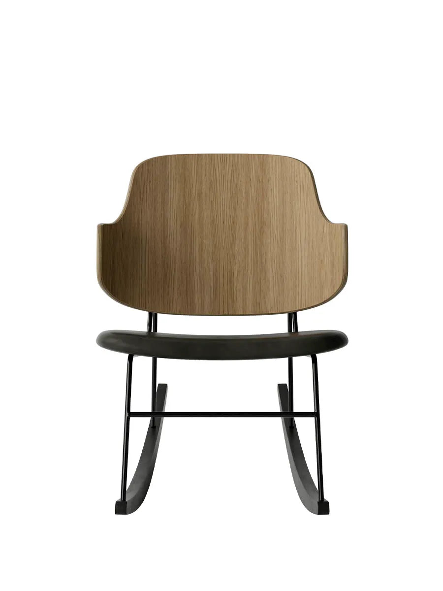 The Penguin Rocking Chair, Læder fra Audo Copenhagen - Natural Oak / Dakar 0842 - Jacobsen Plus