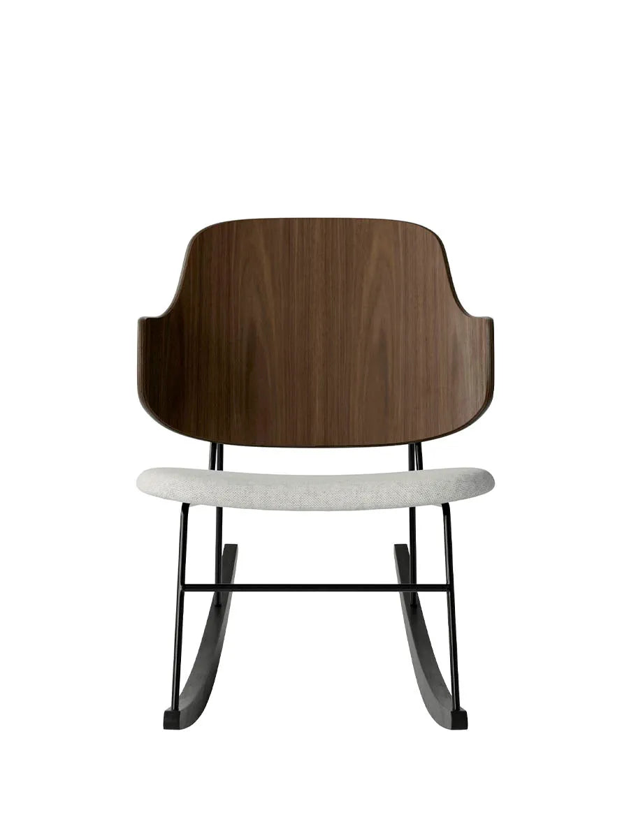 The Penguin Rocking Chair, Polstret fra Audo Copenhagen - Walnut / Hallingdal 110 - Jacobsen Plus