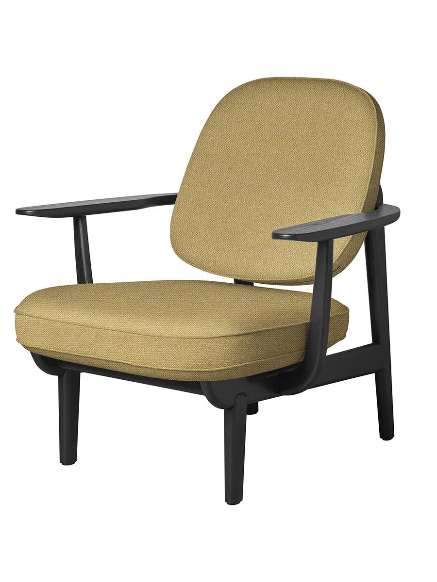 Fred Lænestol, sortfarvet ask fra Fritz Hansen - Christianshavn / YELLOW (1110) - Jacobsen Plus