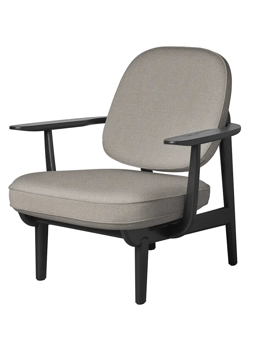 Fred Lænestol, sortfarvet ask fra Fritz Hansen - Christianshavn / LIGHT BEIGE (1120) - Jacobsen Plus