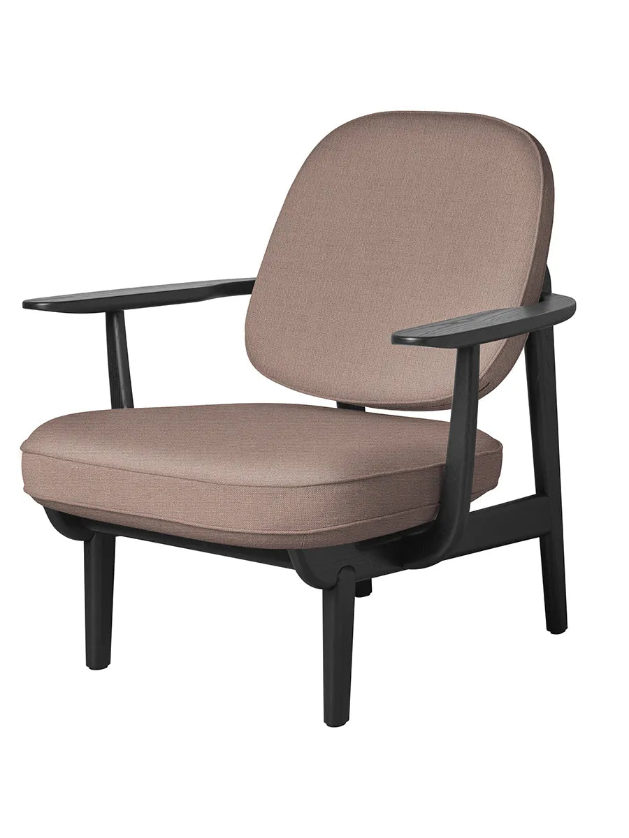 Fred Lænestol, sortfarvet ask fra Fritz Hansen - Christianshavn / LIGHT RED UNI (1130) - Jacobsen Plus