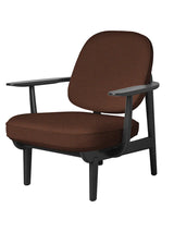 Fred Lænestol, sortfarvet ask fra Fritz Hansen - Christianshavn / DARK ORANGE (1134) - Jacobsen Plus