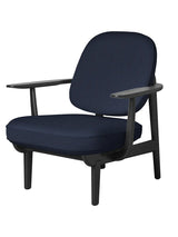 Fred Lænestol, sortfarvet ask fra Fritz Hansen - Christianshavn / DARK BLUE (1155) - Jacobsen Plus