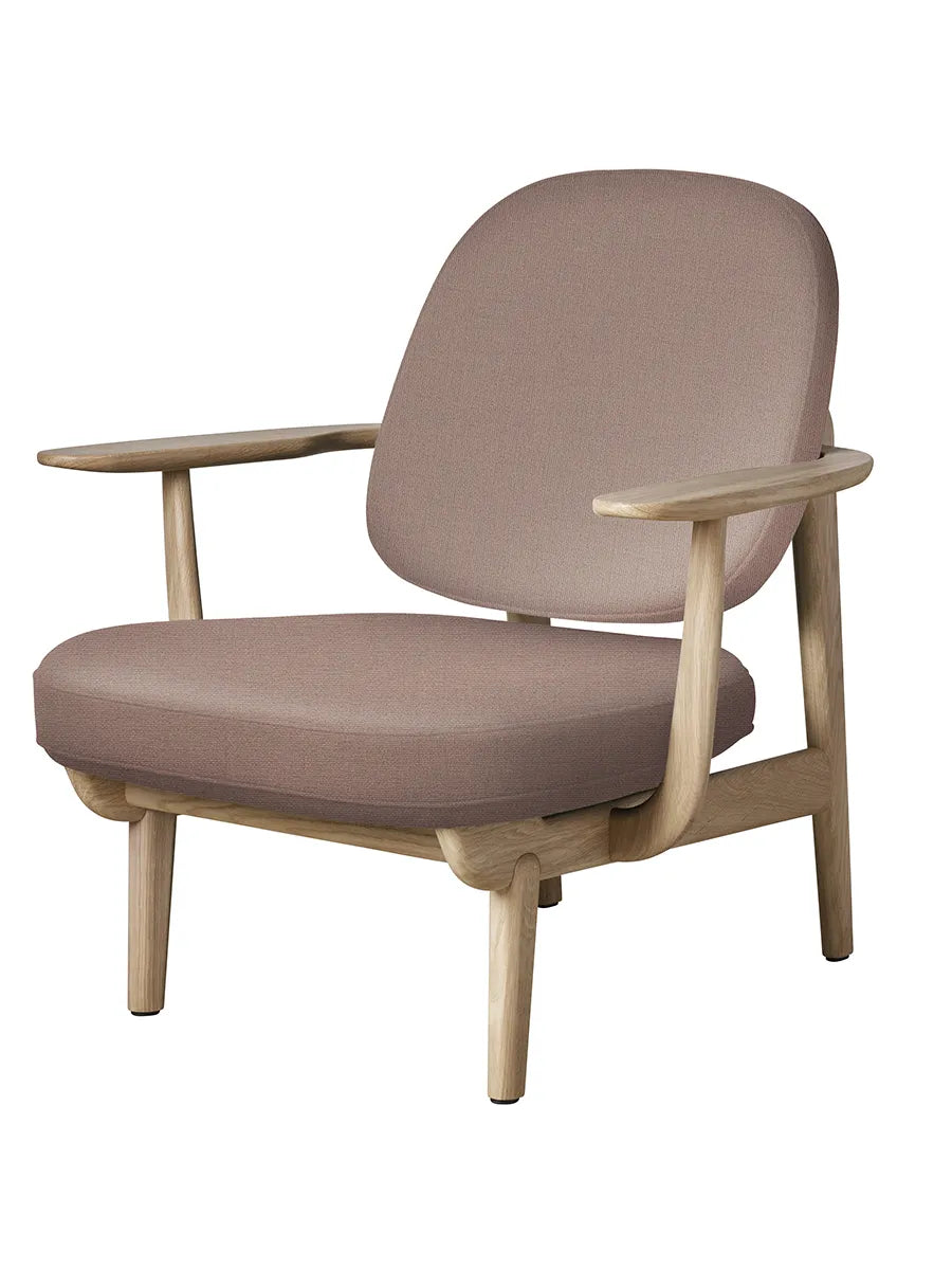 Fred Lænestol, lakeret eg fra Fritz Hansen - Christianshavn / LIGHT RED UNI (1130) - Jacobsen Plus