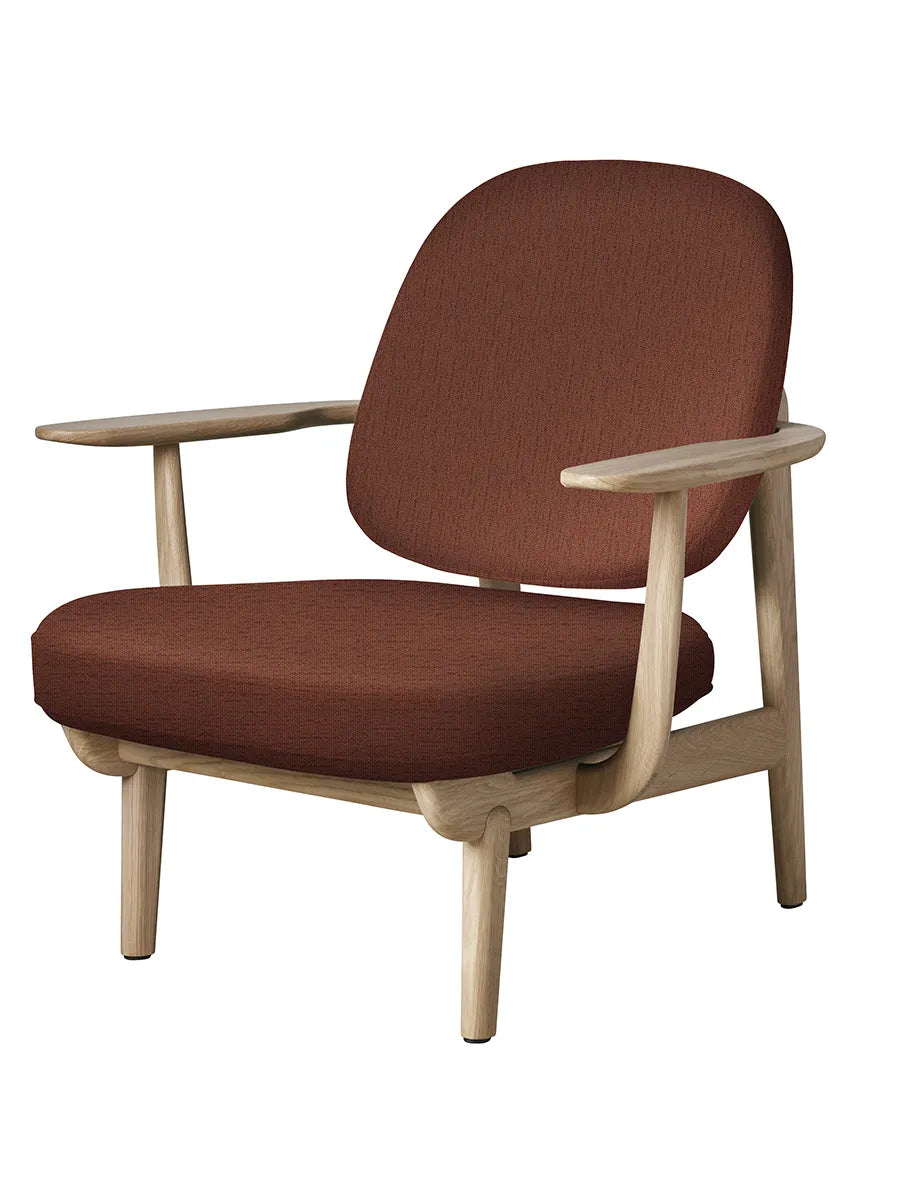 Fred Lænestol, lakeret eg fra Fritz Hansen - Christianshavn / ORANGE (1133) - Jacobsen Plus