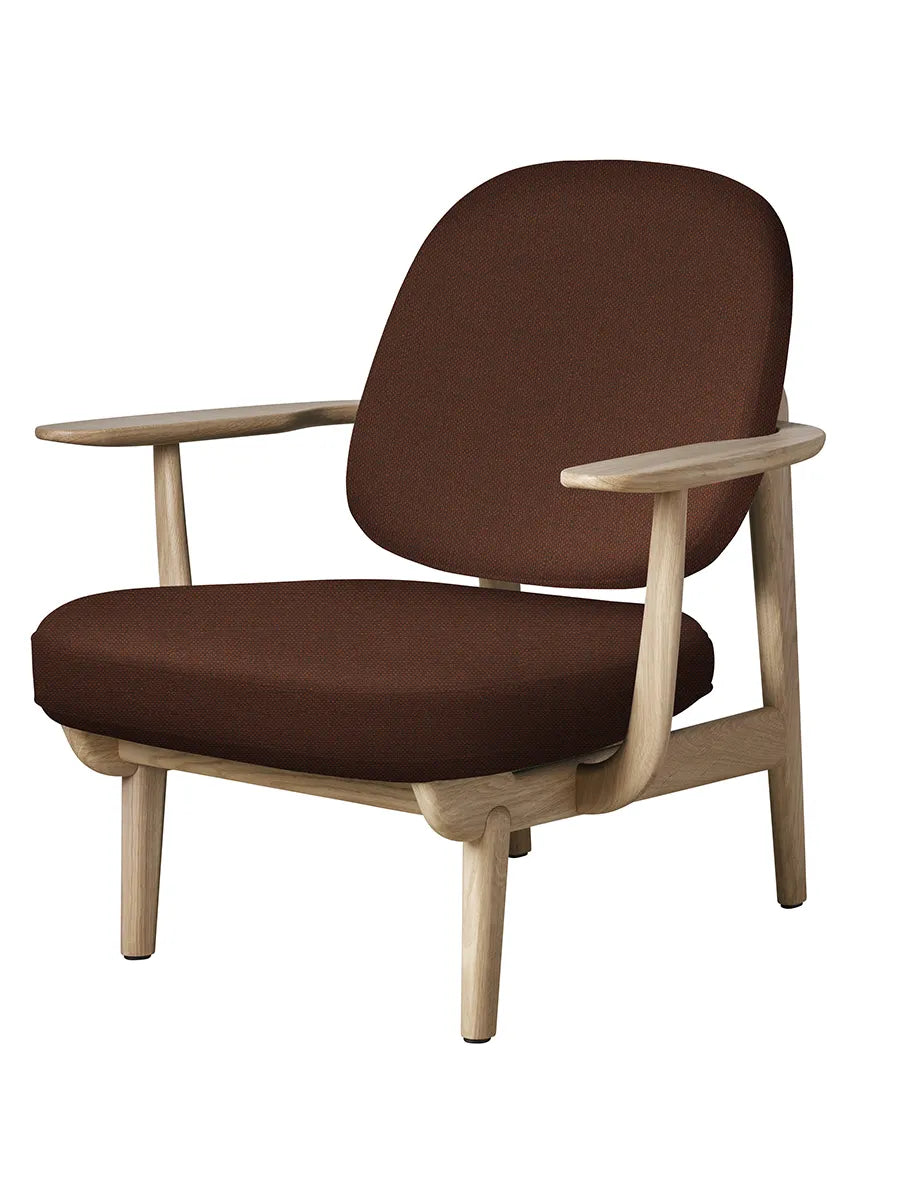 Fred Lænestol, lakeret eg fra Fritz Hansen - Christianshavn / DARK ORANGE (1134) - Jacobsen Plus