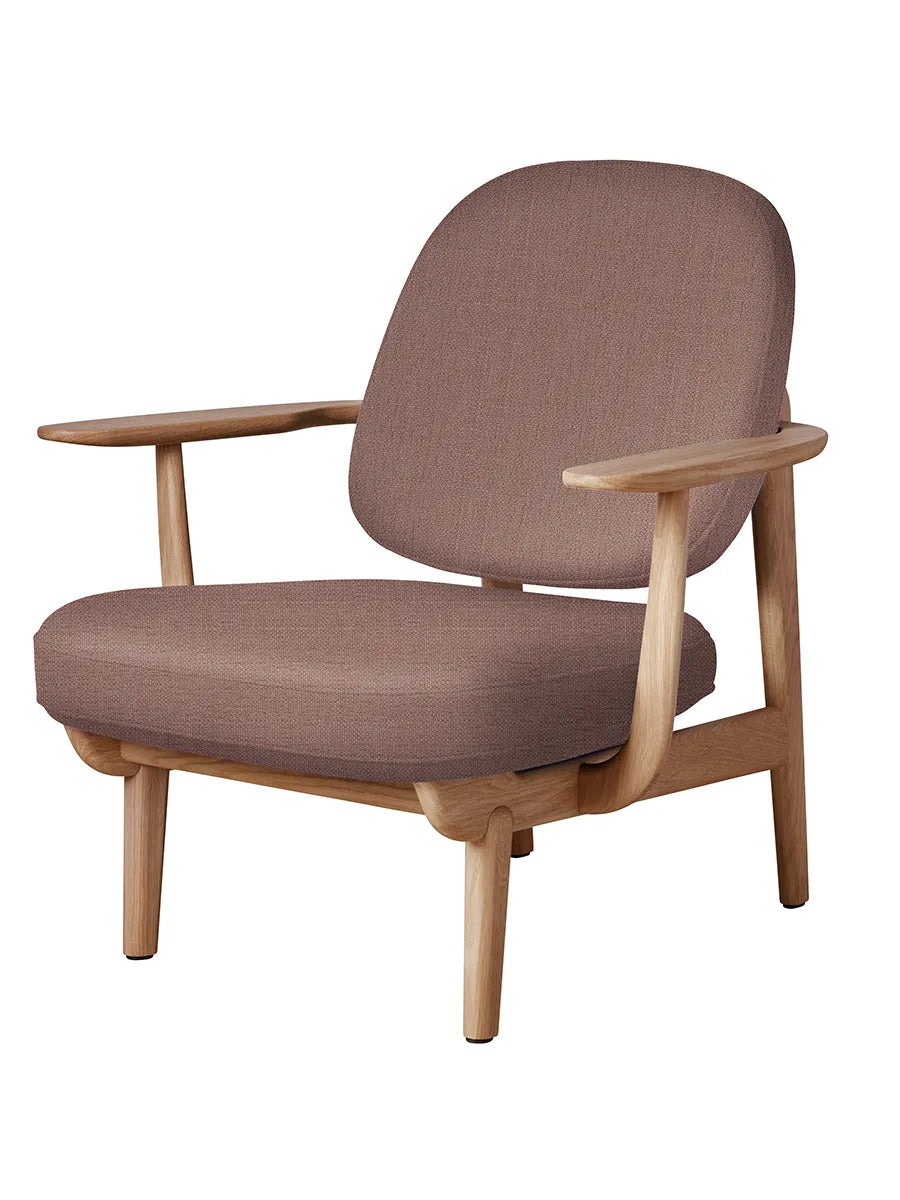 Fred Lænestol, olieret eg fra Fritz Hansen - Christianshavn / ORANGE-RED (1131) - Jacobsen Plus