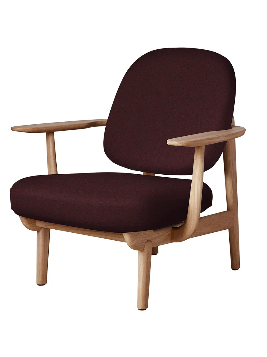 Fred Lænestol, olieret eg fra Fritz Hansen - Christianshavn / RED (1141) - Jacobsen Plus